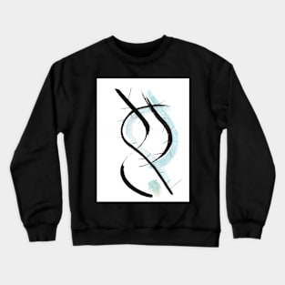 meditative ink drawing "introspire III" Crewneck Sweatshirt